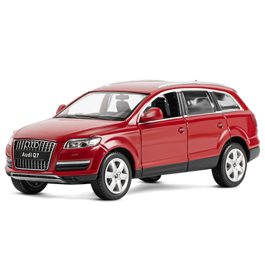ТМ "Автопанорама" Машинка металлическая 1:24 Audi Q7, бордовый, откр. двери, капот и багажник, свободный ход колес, в/к 24,5*12,5*10,5 см в Джамбо Тойз #2