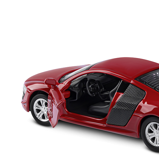 ТМ "Автопанорама" Машинка металлическая 1:43 Audi R8 GT, красный, откр. двери, инерция, в/к 16*7,5*5 см в Джамбо Тойз #5