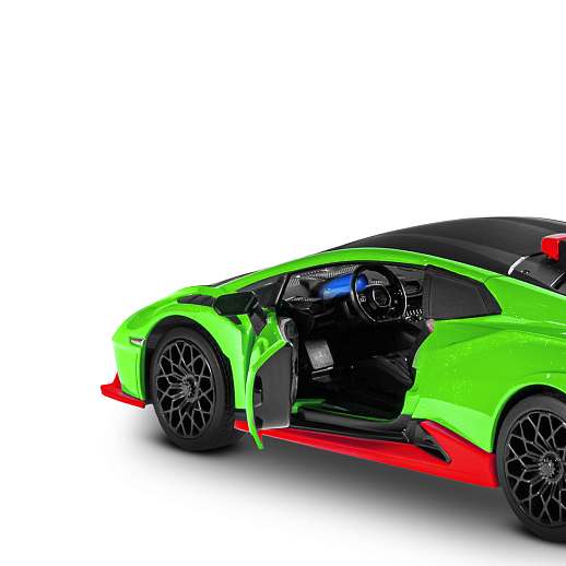 ТМ "Автопанорама" Машинка металл. 1:32 Lamborghini STO, зеленый, инерция, откр. двери, в/к 17,5*12,5*6,5 см в Джамбо Тойз #17