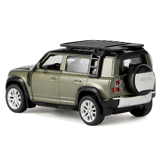ТМ "Автопанорама" Машинка металл. 1:43 2020 Land Rover Defender 110, оливковый, инерция, откр. двери, в/к 17,5*12,5*6,5 см в Джамбо Тойз #14