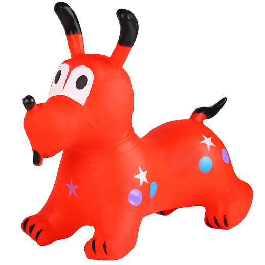 Животное-прыгун "Собака", 1300г, ПВХ, цвет Красный, 52*48*26 см  в Джамбо Тойз
