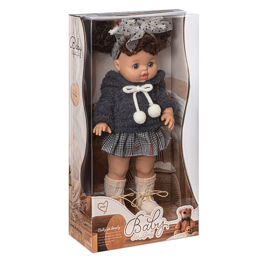 Кукла 40 см, в синей кофте с юбочкой ,в/к 22,5*13,5*44 см в Джамбо Тойз #7