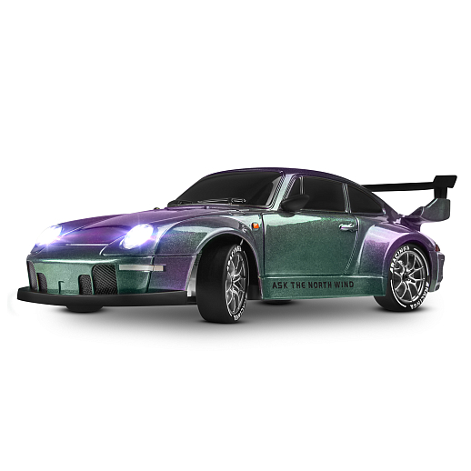 Р/у машинка для дрифта М1:24,2.4GHz,4WD,сменные шины 4шт., конусы 8шт.,свет,с аккум.,цвет хамелеон,в/к 24,5*11,5*19см в Джамбо Тойз #13