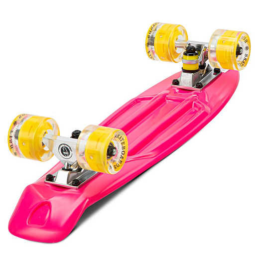 Скейтборд Fish, дека PP р-р 22"х6", колеса 60х45мм 78А, PU, LED, ABEC-7, подвеска алм.3,25" в/п в Джамбо Тойз #4