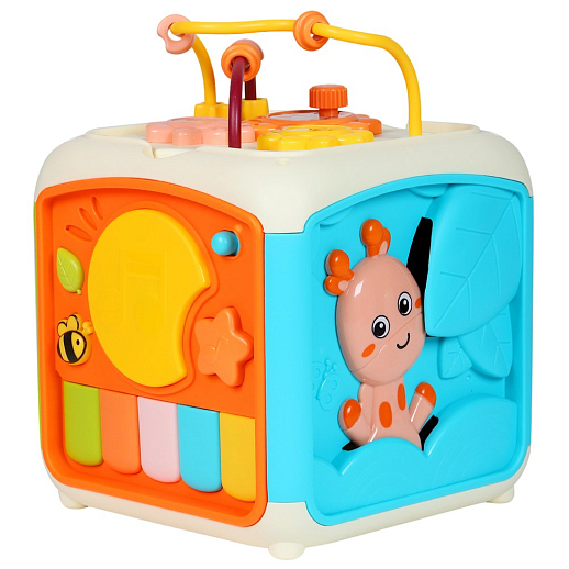 ТМ "Smart Baby" Развивающая игрушка "Умный куб" цвет оранжевый, 45 звуков и мелодий, в/к 19,5x19,5x23,5 см в Джамбо Тойз #24