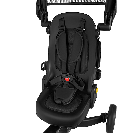 Детский трехколесный велосипед "CITYRIDE". Рама алюминий, может трансформироваться, подножки, колеса 8/7 EVA, капюшон, род. ручка,  персиковый в Джамбо Тойз #17