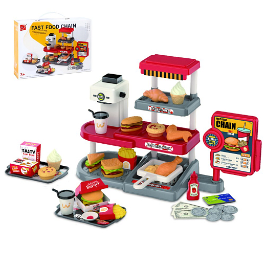 Кафе с аксессуарами(71 предм.), со звук.эффект., в/к 31*8*22 см в Джамбо Тойз