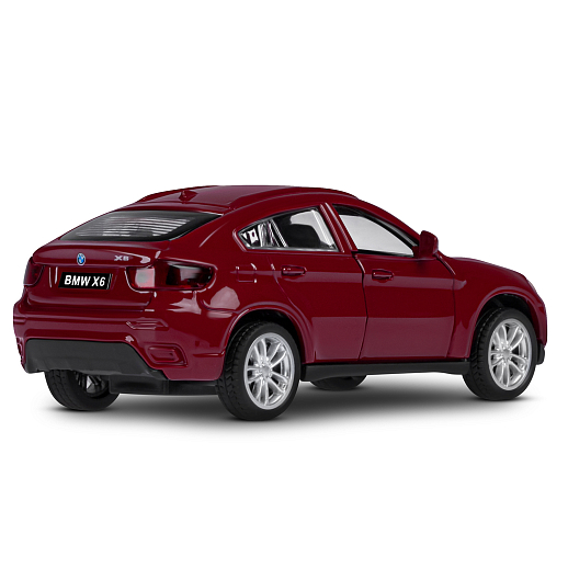 ТМ "Автопанорама" Машинка металлическая 1:43 BMW X6, красный, откр. двери, инерция, в/к 17,5*12,5*6,5 см в Джамбо Тойз #9