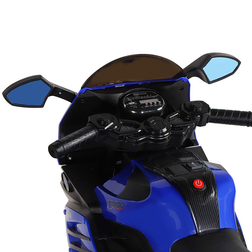 Мотоцикл на аккум. 6v7ah*1,свет, индикатор заряда батареи,МР3 плейер, 95*47*63см, макс. нагрузка 25кг. Цвет - синий в Джамбо Тойз #5