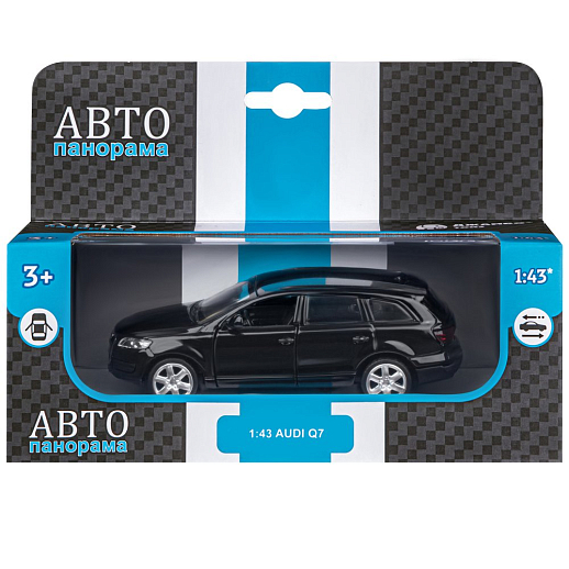 ТМ "Автопанорама" Машинка металлическая 1:43 Audi Q7, черный, откр. двери, инерция, в/к 17,5*12,5*6,5 см в Джамбо Тойз #16