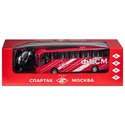 Р/У автобус Спартак, с аккум., цвет красный, в/к 40*12,5*13см в Джамбо Тойз #12