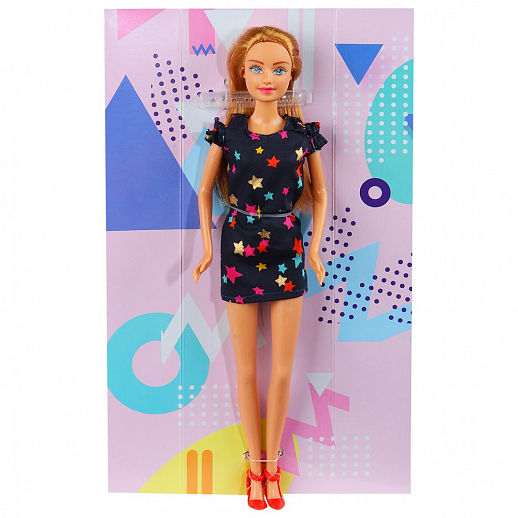Кукла "Дефа", Кукла в платье с ярким принтом, в/к 9.5*5*31 см в Джамбо Тойз #2