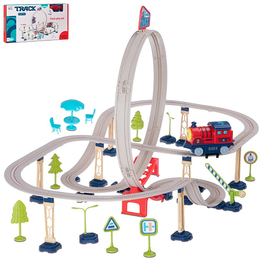 Железная дорога на бат. 71 дет. звук, в/к 44,0*6,0*24,3 см в Джамбо Тойз