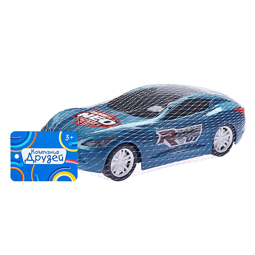 ТМ "Компания друзей" Инерционная Машина синяя , в сетке 8х10,5х26 см в Джамбо Тойз #3