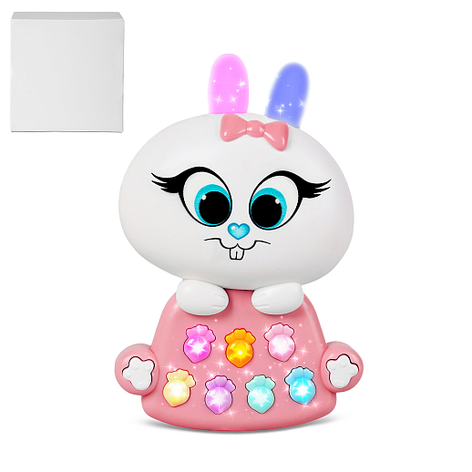 ТМ "Smart Baby" Развивающая игрушка "Зайчик", Шаинский, русский язык, розовый, в/к в Джамбо Тойз