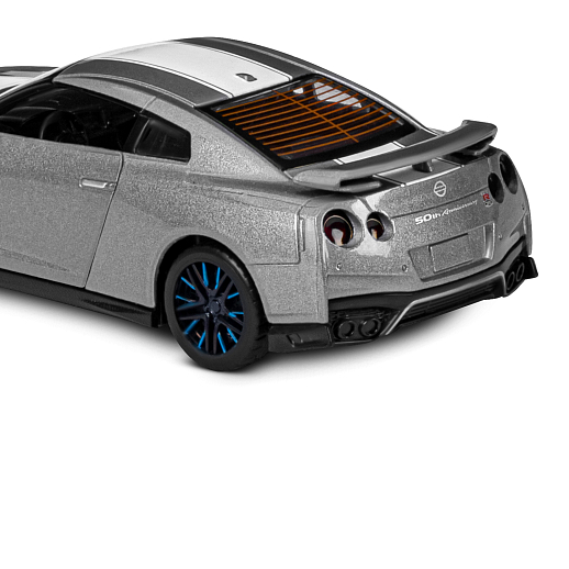 ТМ "Автопанорама" Машинка металлическая 1:32 Nissan GT-R (R35), серый, откр. двери, свет, звук, инерция в/к 18*13,5*9 см в Джамбо Тойз #17