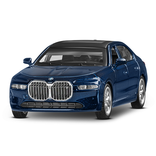 ТМ "Автопанорама" Машинка металл. 1:47 BMW I7, голубой, инерция, откр. двери, в/к 17,5*12,5*6,5 см в Джамбо Тойз #5