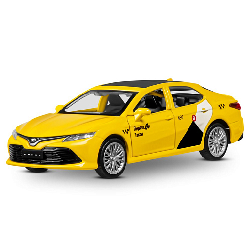 Яндекс Go Машинка металлическая 1:43 Toyota Camry, желтый, инерция, откр. двери, 17,5*12,5*6,5 см в Джамбо Тойз #2