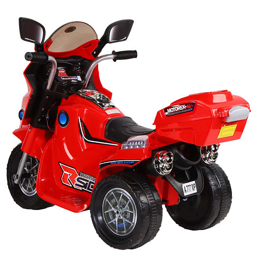 Мотоцикл на аккум., 6V4.5AH*1, звук, свет, размер 90*44*58см, макс. нагрузка 25 кг. Цвет - красный в Джамбо Тойз #4