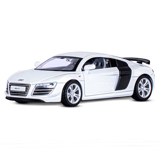 ТМ "Автопанорама" Машинка металл.,1:32 Audi R8 GT, белый, инерция, свет, звук, откр. двери, в/к 17,5*13,5*9 см в Джамбо Тойз #2