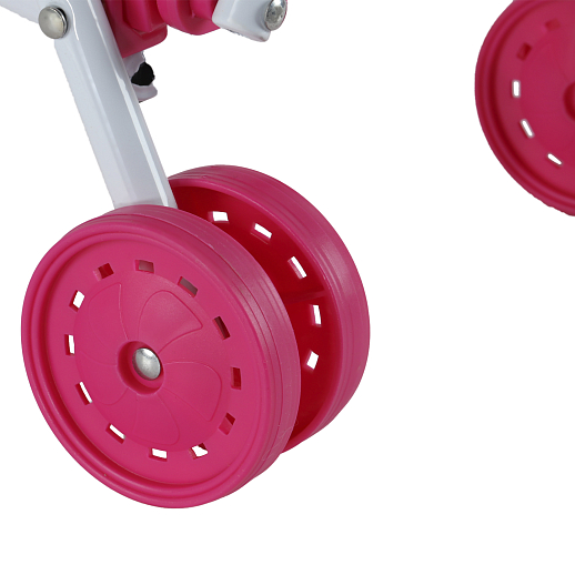 Прогулочная коляска-трость металл., для куклы, цвет фуксии, лаконичный дизайн, в/к 9*9*55 в Джамбо Тойз #4
