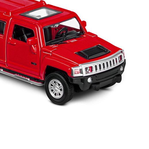 ТМ "Автопанорама" Машинка металлическая 1:43  Hummer H3, красный, откр. двери, инерция, в/к 17,5*12,5*6,5 см в Джамбо Тойз #14