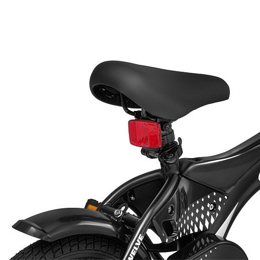 Детский велосипед "Cityride REVO", модель CR-B2-05, рама сталь, кожух цепи 100%, обода алюм. 12", втулки сталь, покрышки 2,125, страх. колеса, руль сталь. вынос сталь, задние ножные тормоза, передний клещевой, звонок, крылья пластик, отражатели пер/зад и на спицах, цвет чёрный в Джамбо Тойз #6
