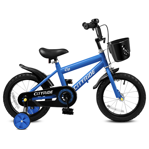 Велосипед двухколёсный CITYRIDE, модель CR-B2-07F51, колеса 14", рама сталь 0,75, колеса сталь, балансирные колеса, цвет голубой в Джамбо Тойз #2