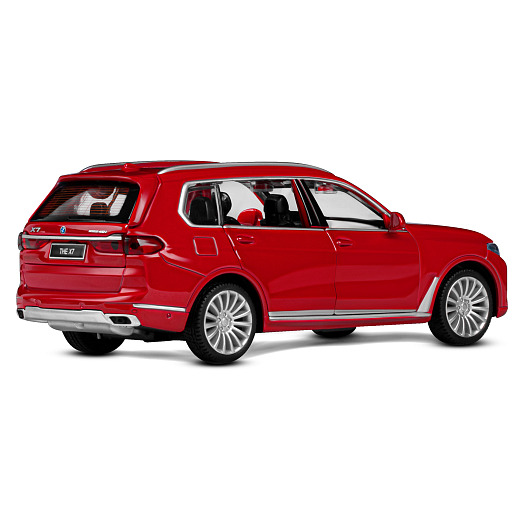 ТМ "Автопанорама" Машинка металлическая 1:32 BMW X7, красный, свет, звук, откр. четыре двери, капот и багажник, инерция, в/к 18*13,5*9 см в Джамбо Тойз #9