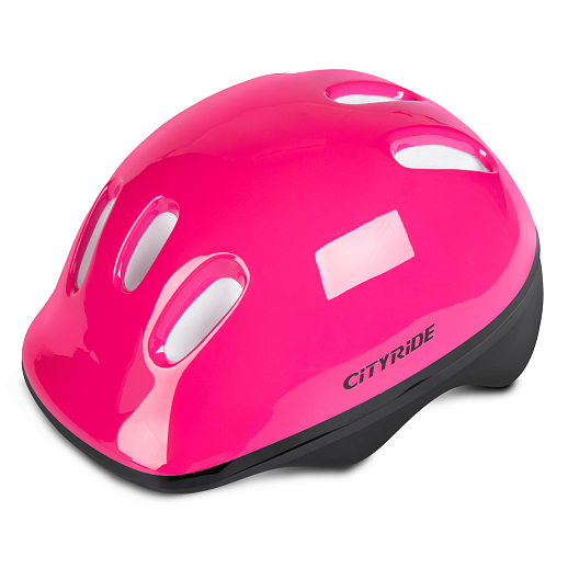 Набор CITYRIDE роликовые коньки-квады, шлем, защита, пластиковый мысок, колёса PU 80 и 40 мм, подшипники ABEC 5 углеродистая сталь, шлем белый пенополистирол, защита текстиль с пластиковыми накладками, 5 конусов в комплекте, вес до 40 кг, чёрный-розовый-голубой, в н-сумке в Джамбо Тойз #6
