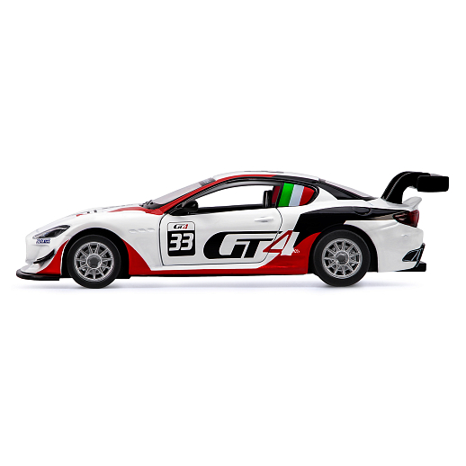 ТМ "Автопанорама" Машинка металл., 1:32 Maserati Gran Turismo MC GT4, белый, инерция, свет, звук, откр. двери, в/к 17,5*13,5*9 см в Джамбо Тойз #20