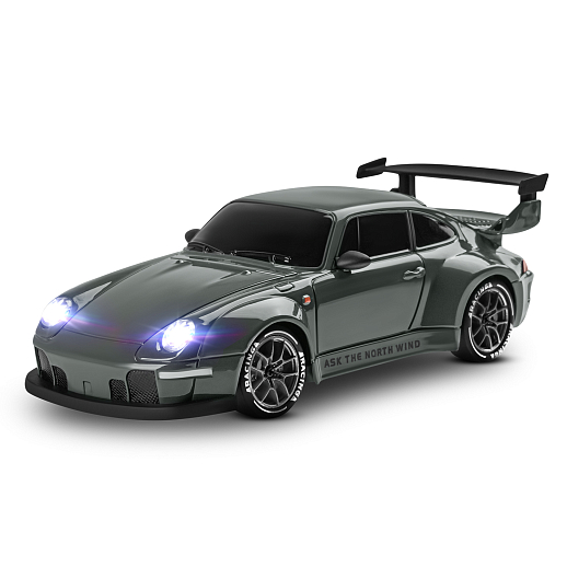 Р/у машинка для дрифта М1:24,2.4GHz,4WD,сменные шины 4шт., конусы 8шт.,свет,с аккум.,цвет серый,в/к 24,5*11,5*19см в Джамбо Тойз #11
