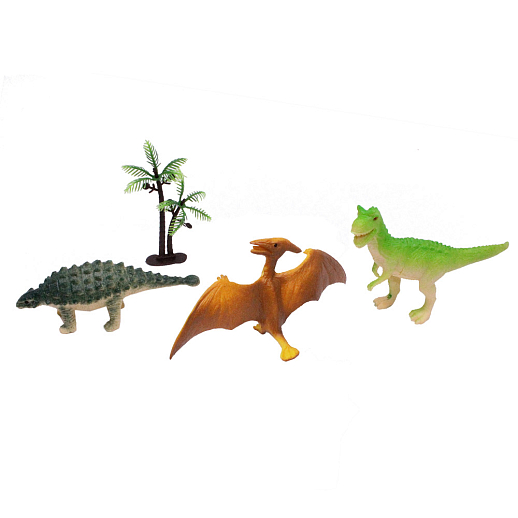 Набор игрушек "Динозавры" с аксесс., 4 предмета в пакете. В наборе 18 штук, в ассорт. В/к 31*24*10 в Джамбо Тойз #4