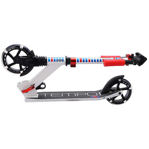 Двухколесный самокат CITYRIDE TEMPO 145mm сталь/ал. Складной. Tbar lock. Колеса PU 145/145 MM со светом LED. Подшипники: Abec-7. Грипсы: резина. Передник амортизатор. в Джамбо Тойз #7