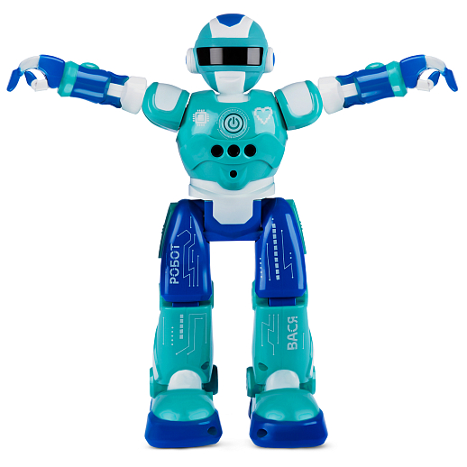ТМ "Smart Baby" Интерактивный робот Вася, реагирует на жесты, радиоуправляемый, функция программирования, обучения, движения, танцы, считалки, высота робота 28 см, в/к 33x23x10,5 см в Джамбо Тойз #9