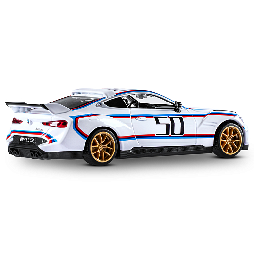 ТМ "Автопанорама" Машинка металлическая 1:34 BMW 3.0 CSL, белый, свет, звук, откр. двери, в/к 17,5*13,5*9 см в Джамбо Тойз #11