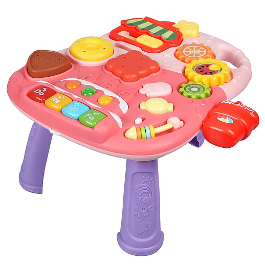 Ходунки, игровой центр, свет, звук, цвет розовый, в/к 38х11х34,5 см в Джамбо Тойз #25