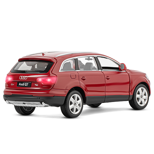 ТМ "Автопанорама" Машинка металлическая 1:24 Audi Q7, бордовый, откр. двери, капот и багажник, свободный ход колес, в/к 24,5*12,5*10,5 см в Джамбо Тойз #8