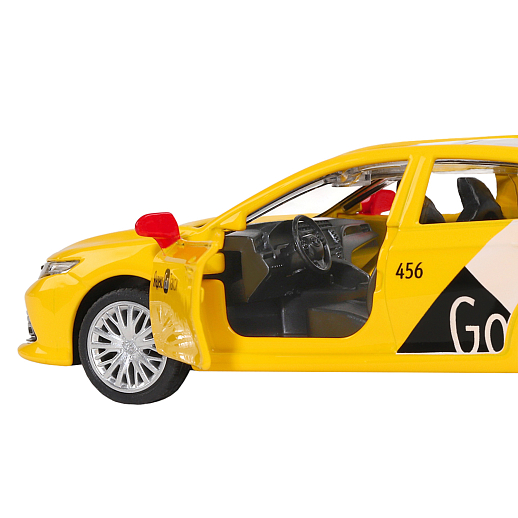 Яндекс Go Машинка металлическая 1:43 Toyota Camry, желтый, инерция, откр. двери, 17,5*12,5*6,5 см в Джамбо Тойз #8