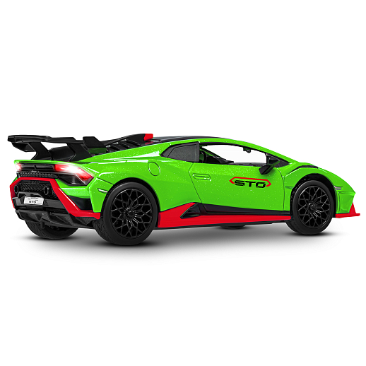 ТМ "Автопанорама" Машинка металл. 1:32 Lamborghini STO, зеленый, инерция, откр. двери, в/к 17,5*12,5*6,5 см в Джамбо Тойз #12