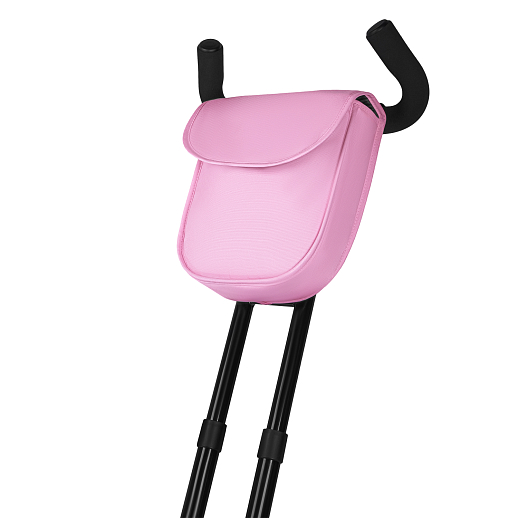 Детский трехколесный велосипед "CITYRIDE LUNAR 2.0". Пятиугольная рама, сиденье 360, складная крыша D600, подножки, надув.колеса 12/10, багажник, сумочка, фара. Цвет розовый в Джамбо Тойз #13