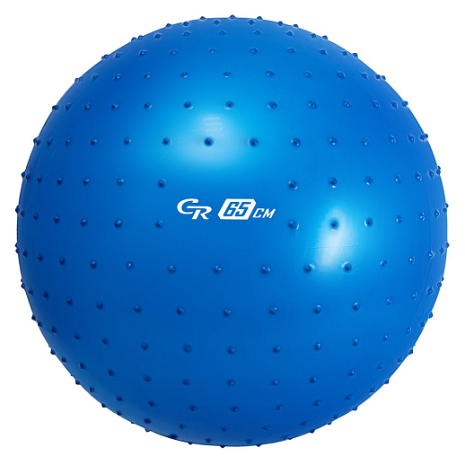 Мяч гимнастический массажный 65 см ТМ "CR", синий в/п в Джамбо Тойз
