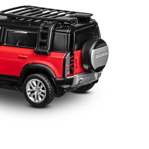 Машинка металлическая 1:43 2020 Land Rover Defender 110, красный, тюнинг, откр. двери, свободный ход колес, в/к 23,5*10*4 см в Джамбо Тойз #15