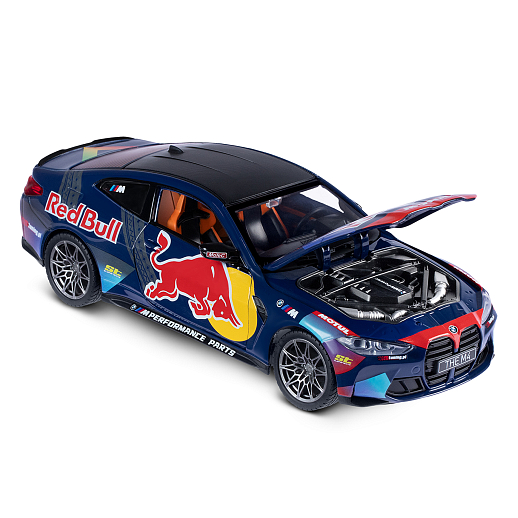 Игрушка для детей: Машинка металлическая, 1:24 BMW, цвет голубой, свет, звук, свободный ход колес, артикул JB1251740 в Джамбо Тойз #11