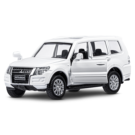 ТМ "Автопанорама" Машинка металлическая 1:43 Mitsubishi Pajero 4WD Turbo,белый, откр. двери, инерция, в/к 16*7,5*5 см в Джамбо Тойз #11