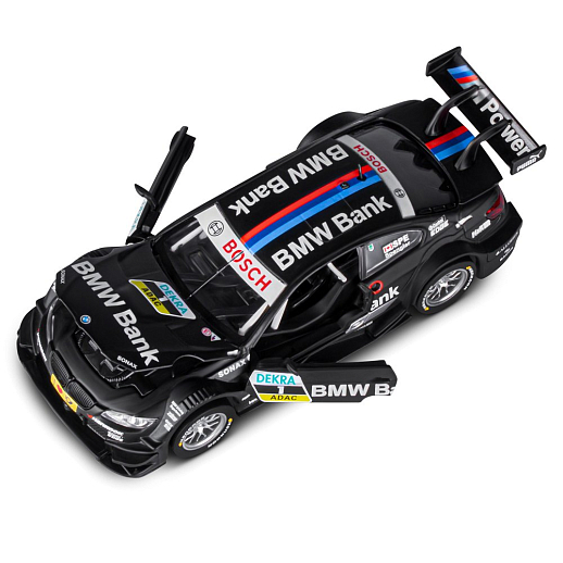 ТМ "Автопанорама" Машинка металлическая 1:32 BMW M3 DTM, черный, свет, звук, откр. двери и капот, в/к 17,5*13,5*9 см в Джамбо Тойз #14