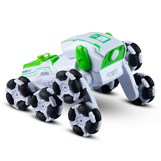 Р/у робопёс-перевертыш, функция пара, деморежим, аккум.в компл., цвет зеленый/белый, в/к 24,5*15*18,5см в Джамбо Тойз #8