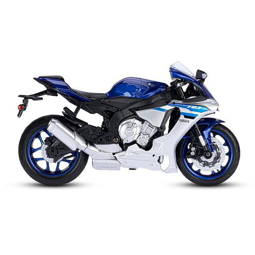 ТМ "Автопанорама" Мотоцикл металлический 1:12 YAMAHA YZF-R1, синий, свободный ход колес, в/к 7,1 х 11,7 х 20 см в Джамбо Тойз #6