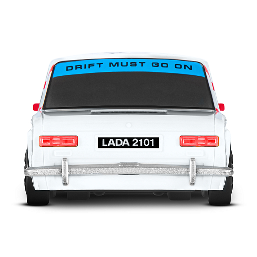 AUTODRIVE Р/У Машина для дрифта LADA 2101,М1:24,2.4GHz,4WD,свет фар,4 доп.колеса,конусы,с аккум.,цв. красный с белыми акцентами,в/к 24*10,3*23,7см в Джамбо Тойз #8