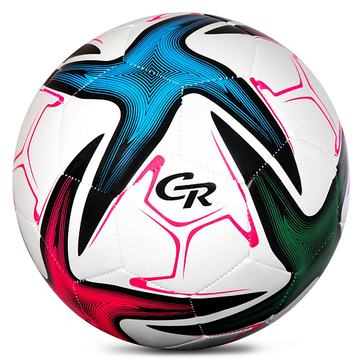 Футбольный мяч City Ride, белый/мульти, TPU 4 mm, 410г, игла в комплекте, в нейлоновом мешке в Джамбо Тойз